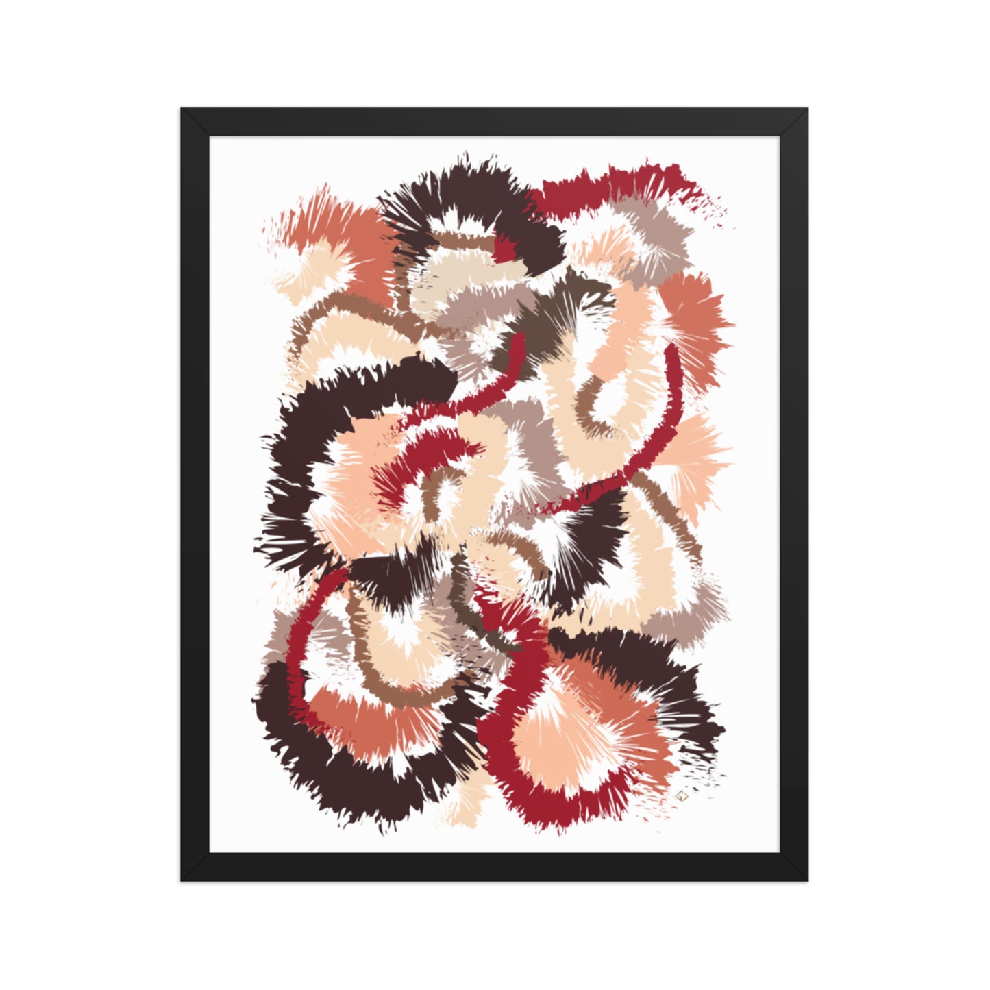 Floral Speckle -Framed Poster