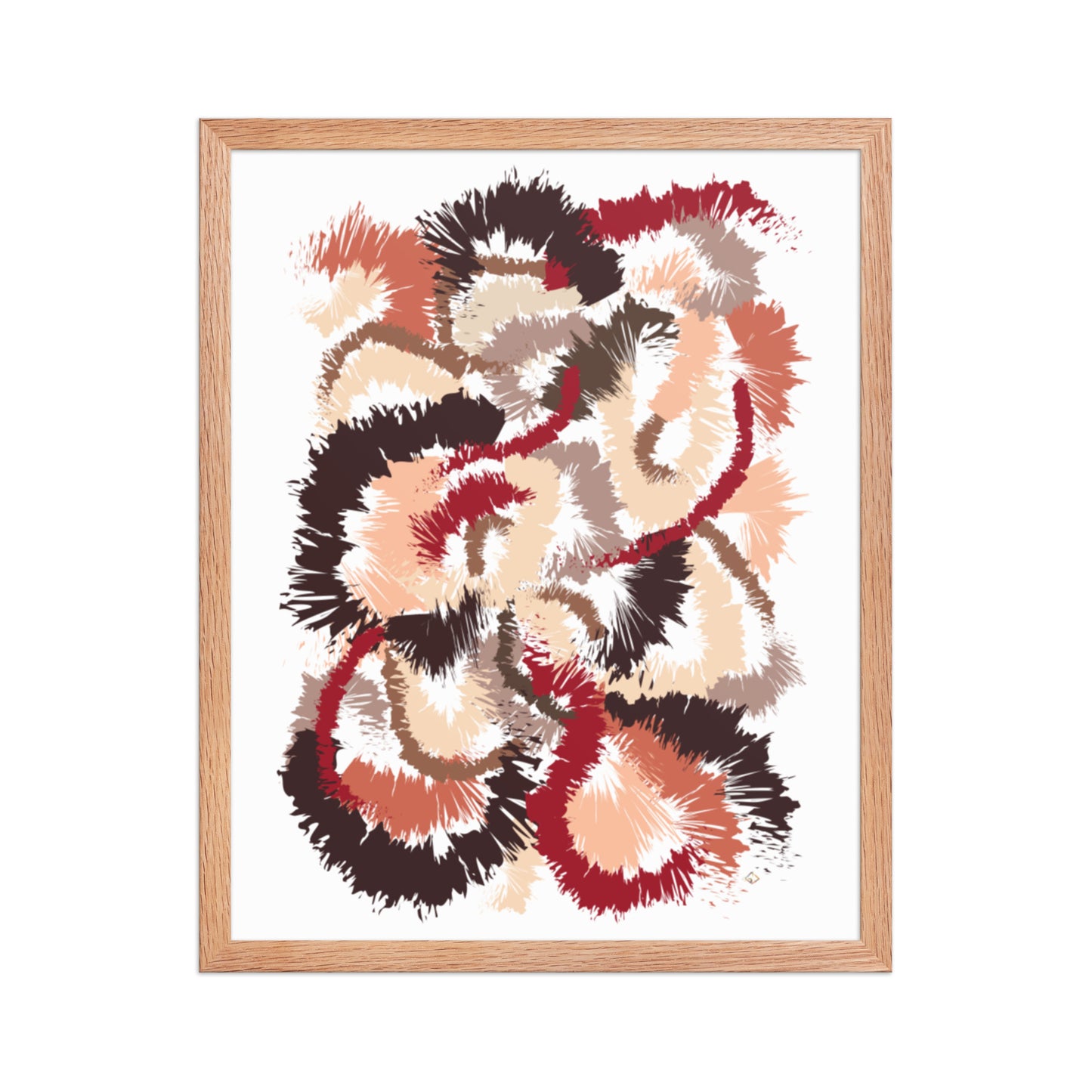 Floral Speckle -Framed Poster