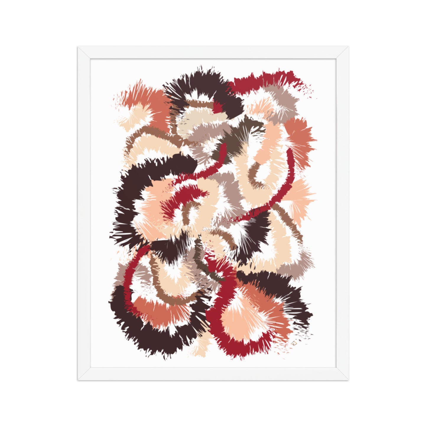 Floral Speckle -Framed Poster